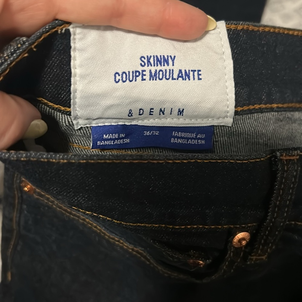Men's Dark H&M & Denim Skinny Jeans - 36/32 - Picture 3 of 4